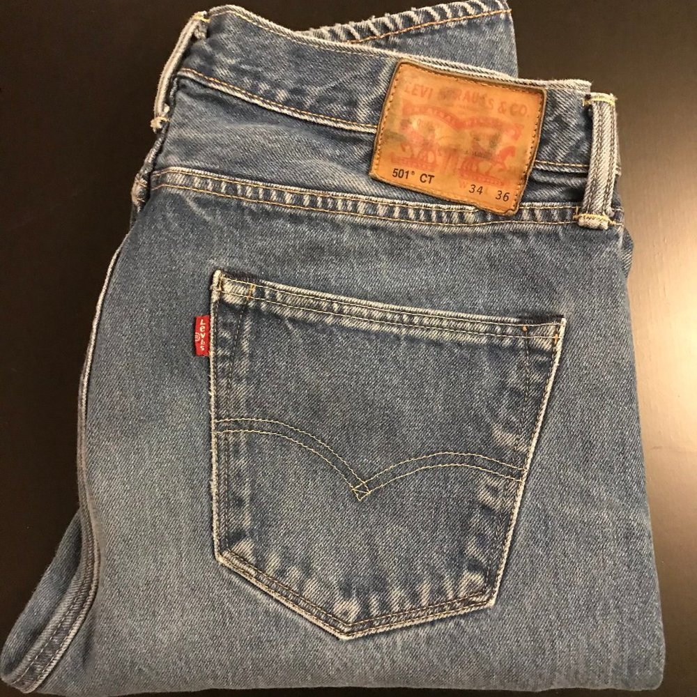 Men's Levi's 501 CT Button Fly Jeans 34x36